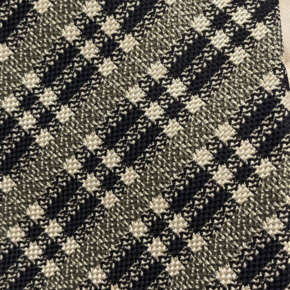 Vintage Black And‎ White Plaid Marcel Franck Paris 100% Silk  Necktie Old Money - Picture 4 of 10